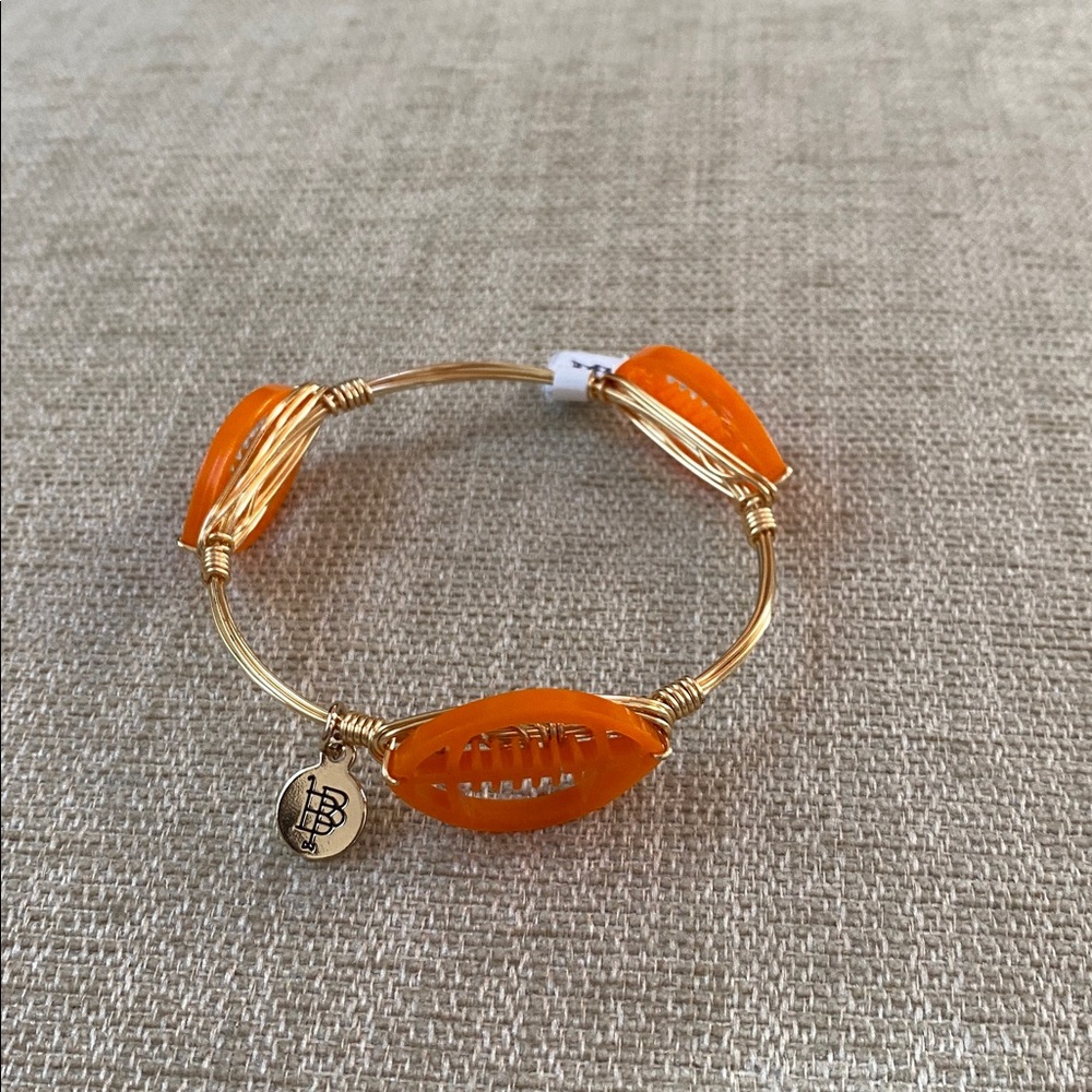 NWT Bourbon and Bowties Football Bangle Bracelet